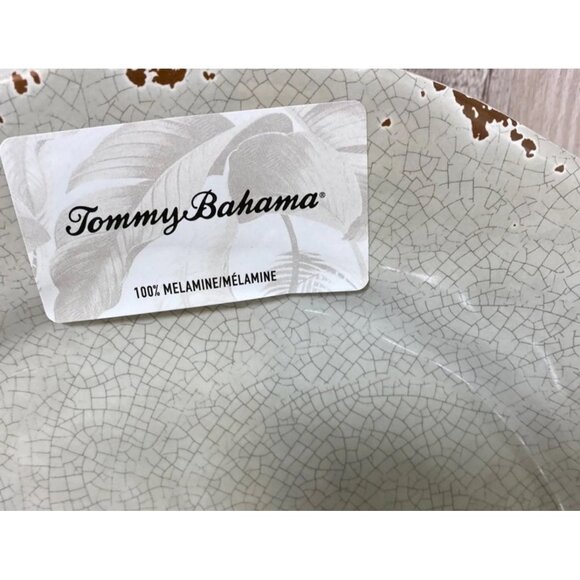 Tommy Bahama Plates & Serving Utensils Gray Ructic Melamine New With Tags! - Picture 2 of 3